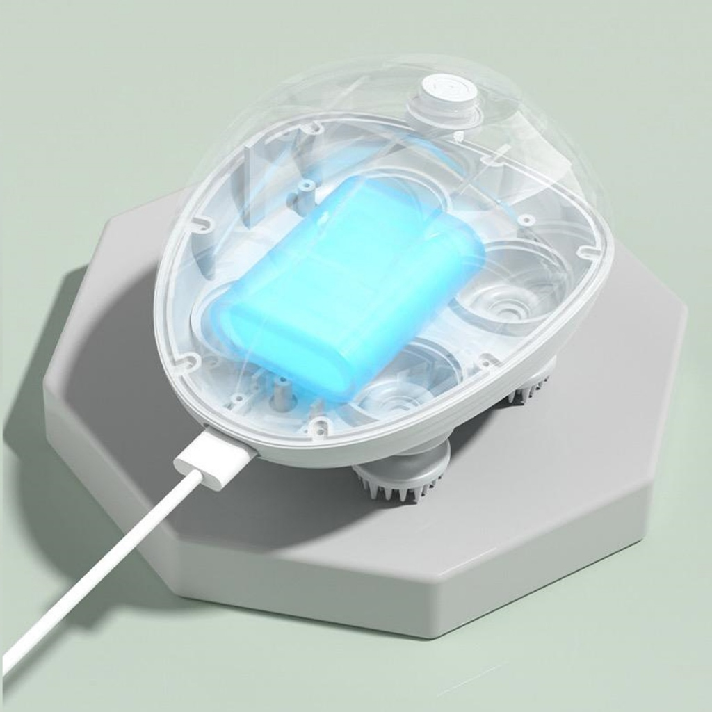 Massageador Recarregável à Prova D'Água IPX7 - Sem Fio para Banho, Massagem Corporal e Viagem