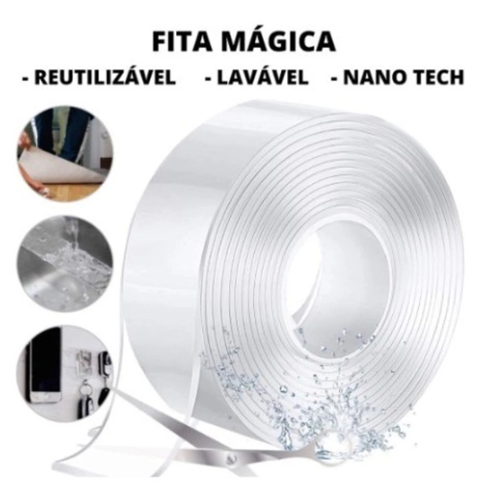Fita NanoGel 3M Dupla Face | Fixação Forte sem Furos