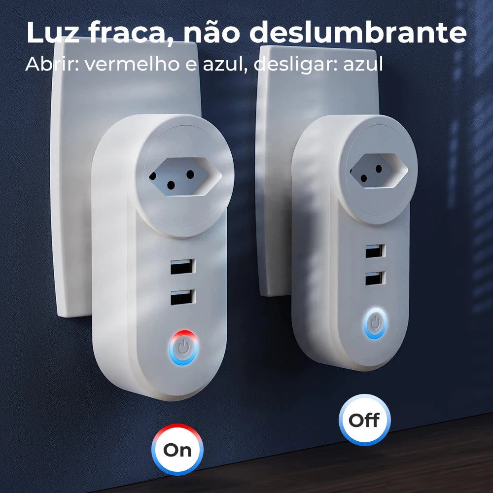 Tomada Inteligente Wi-Fi – Controle por Voz Alexa e Google