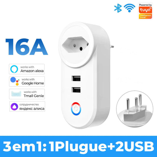 Tomada Inteligente Wi-Fi – Controle por Voz Alexa e Google